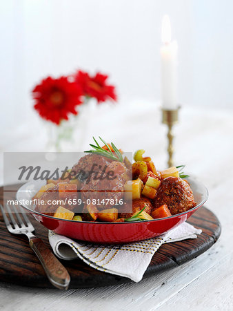 Braised pork meatballs with vegetables Braised pork meatballs with vegetables