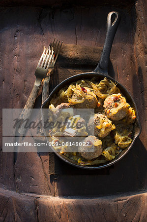 Meatballs with egg and onions Meatballs with egg and onions