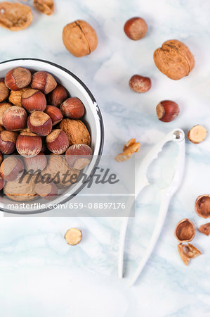 Walnuts and hazelnuts