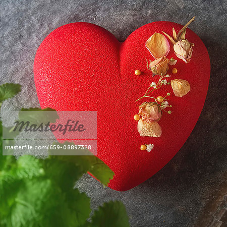 Delightful, luxury mousse cake in the form heart. Valentine s Day on February 14