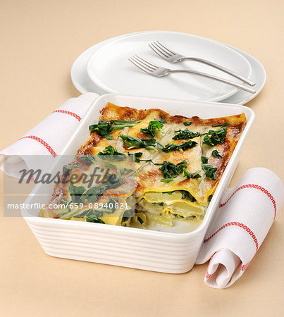 Lasagne with chard and Gorgonzola