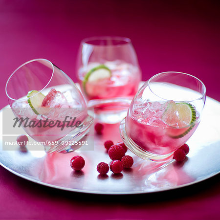 Non-Alcoholic White Zinfandel wine and cranberry cocktail