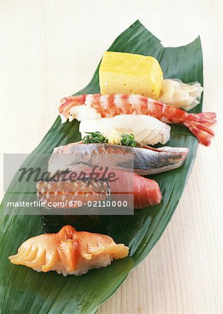Selection of sushi Selection of sushi