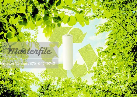 Rechargeable battery and fresh green Rechargeable battery and fresh green