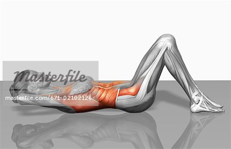 crossover crunches