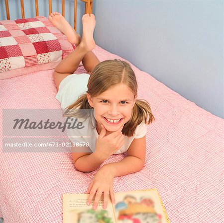 Very Young Teen Girl On The Bed