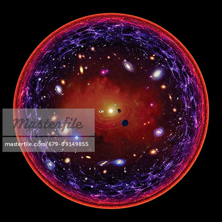 A Conceptual Illustration Of The Visible Universe At The