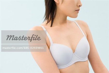 Woman wearing bra