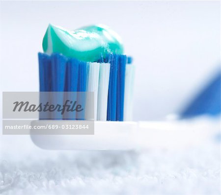 tooth-brush toothpaste