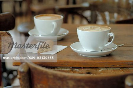 Cappuccini on a table