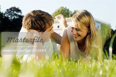 Lovers in park