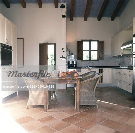 Kitchen with dining area Kitchen with dining area