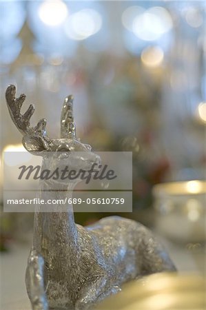 Christmas deer figurine