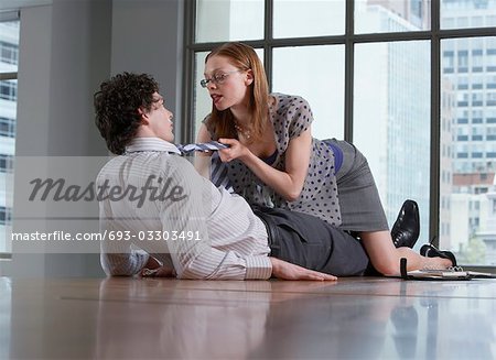 Young Woman Seducing A Man Video