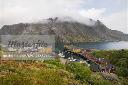 Fishing village on the Lofoten Islands, Norway