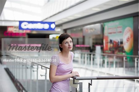 Young woman in shopping centre, Voronezh