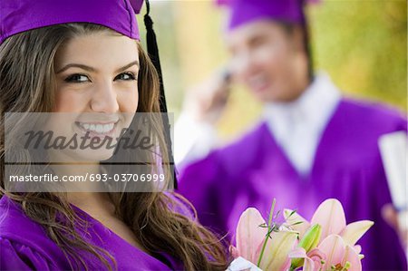 Young Woman at Graduation, portrait