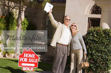 Happy new home owners, portrait
