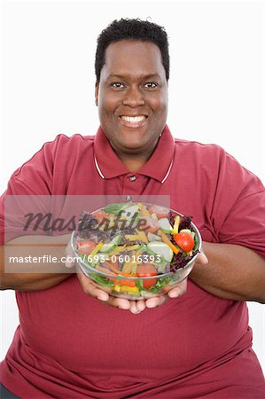 Man Holding Salad