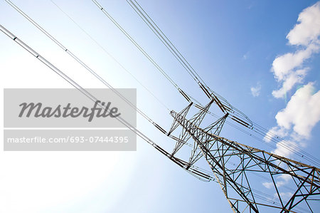 Electricity Pylon against clear sky