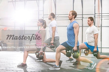 Premium Photo  Weightlifting fitness and people with kettle bell