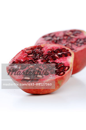 Studio shot of pomegranate fruit