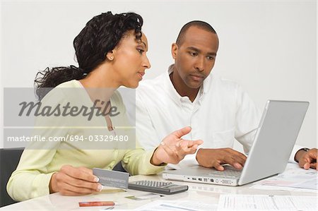 Couple Figuring out Finances