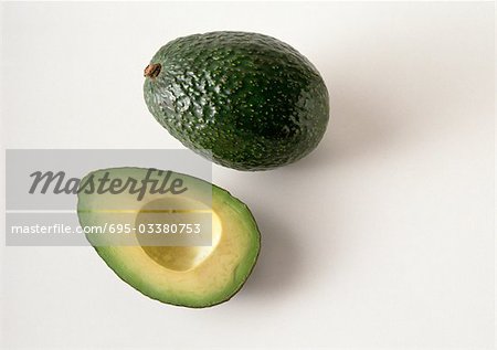 Avocado and avocado half