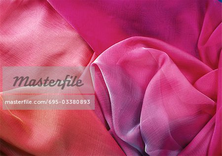 Pink-toned chiffon, close-up, full frame
