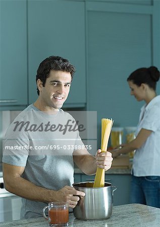 Man making pasta