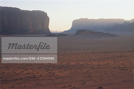 Jordan, canyon in distance