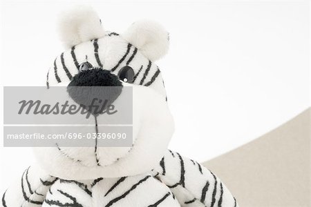 Plush toy tiger, portrait