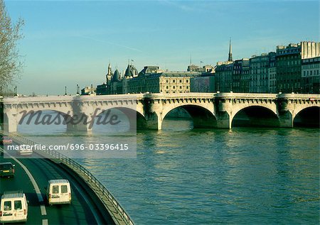 France, Paris, River Seine and Pont Neuf