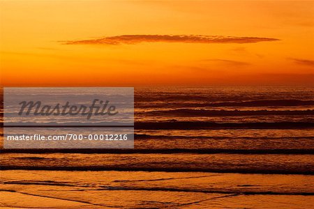 Sunset Long Beach, Vancouver Island British Columbia, Canada