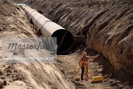 Laying Pipeline Utah, USA