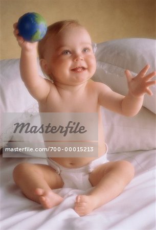 Baby Holding Small Globe