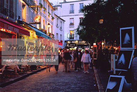 Montmartre at Dusk Paris, France