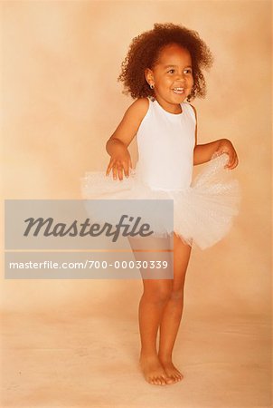 Girl Wearing Ballerina Costume