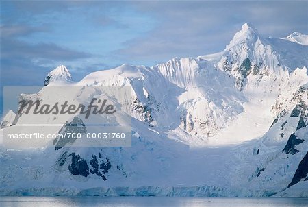 Mountain and Glacier Gerlache Strait, Antarctica
