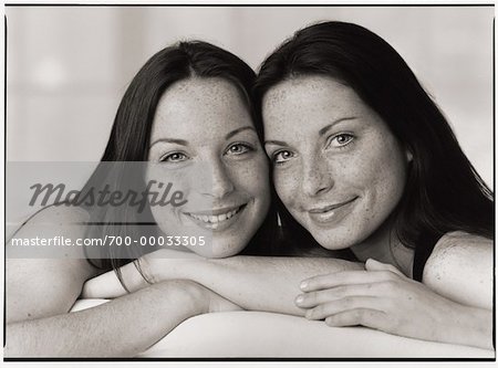 Portrait of Female Twins