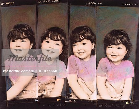 Four Portraits of Young Girl