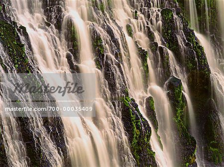 Close-Up of Waterfall McArthur Burney Falls State Park California, USA