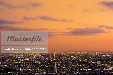 Cityscape at Dusk Los Angeles, California, USA