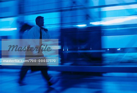 Businessman Running Toronto, Ontario, Canada