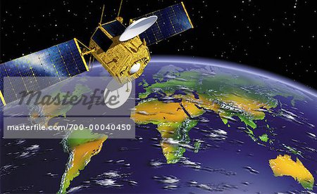 Satellite above Earth