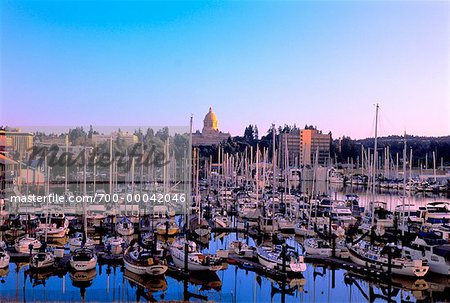 Capital Building And Marina Olympia Washington Usa Stock Photo Masterfile Rights Managed Artist Andrew Wenzel Code 700