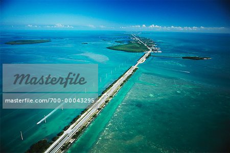 Aerial View of Florida Keys Florida, USA