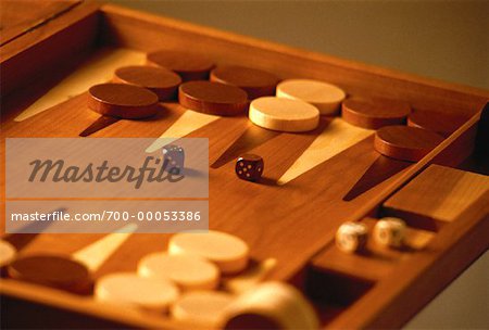Close-Up of Backgammon Game