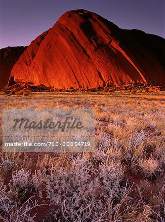 Ayers Rock, Uluru at Sunset Australia