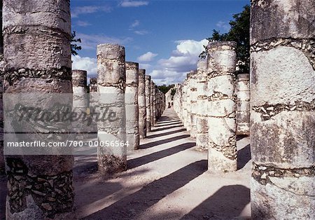 Plaza of The Thousand Columns Chichen Itza, Mexico